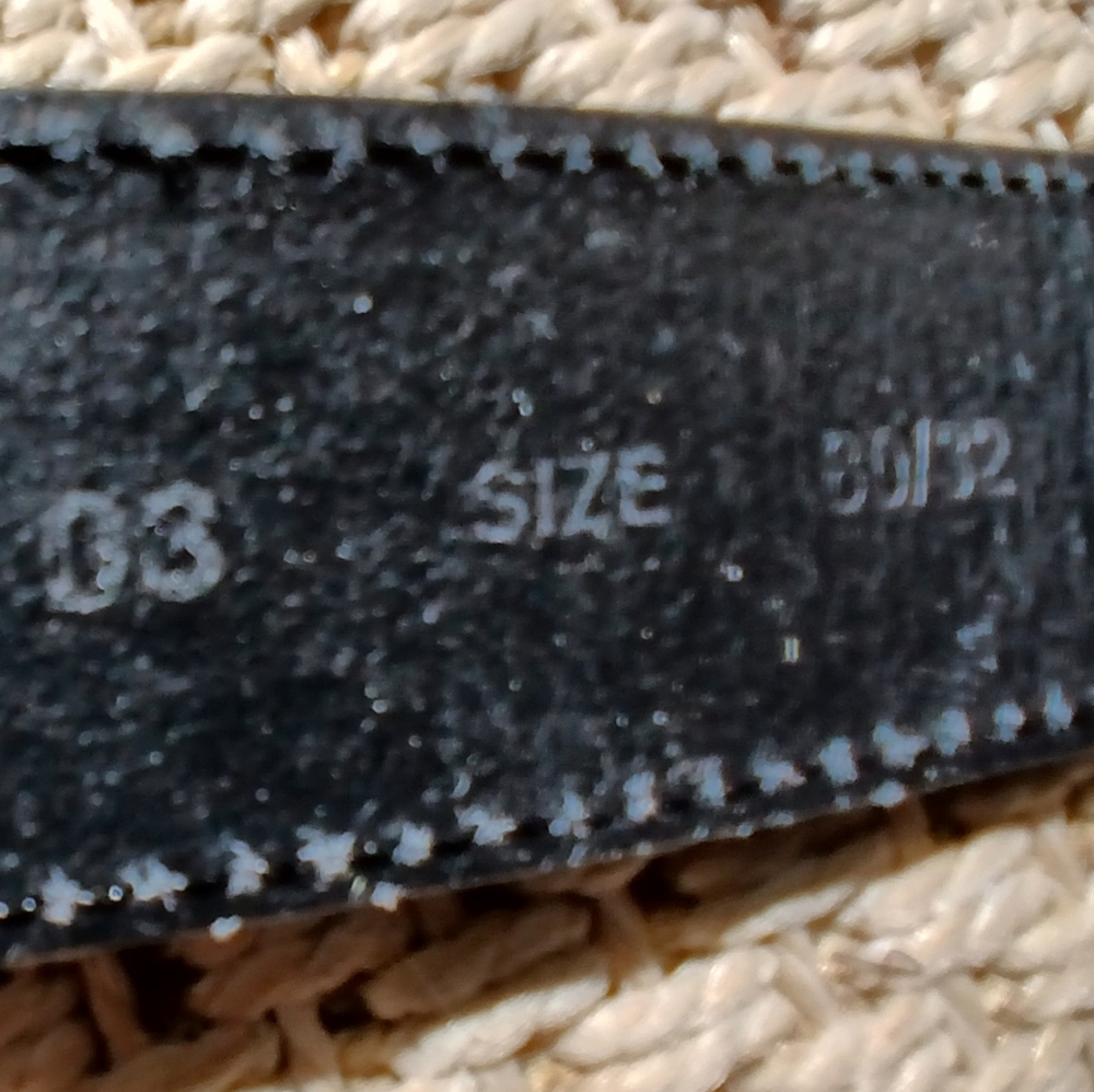 Diesel Black Patent Leather Belt W/ Large Metal Buckle - Picture 5 of 9